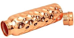 Botella de agua de lujo ecológica de 1000ml de cobre sólido de nuevo diseño con tapa para viajes y uso al aire libre - Product Image 2