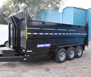 Buy OEM Supply 7 x 16 FT Pro Series Steel Dump Trailer Hydraulic Telescopic Lift 4 FT Sides Factory Wholesale - Product Image 3