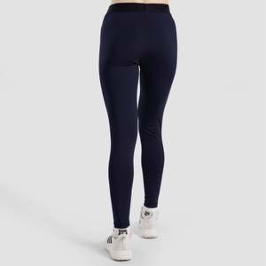 Leggings de sport taille haute Run Rise bleu marine, coupe ajustée, compression, sans coutures, en nylon/spandex, avec effet tie-dye - Product Image 2
