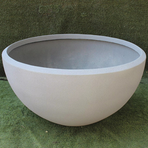 Sunny Classic FRP Vertical Lightweight Indoor/Outdoor Floor Flower Hand Carved Glossy Finish Big Planter Home Garden Use - Product Image 1