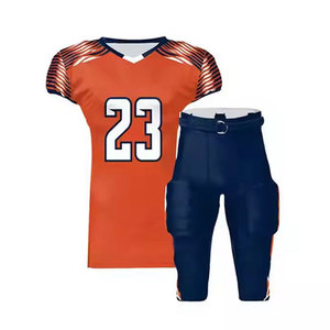 Logotipo personalizado al por mayor traje de alta calidad de fútbol americano Jersey uniforme del equipo uniforme ropa deportiva - Product Image 1