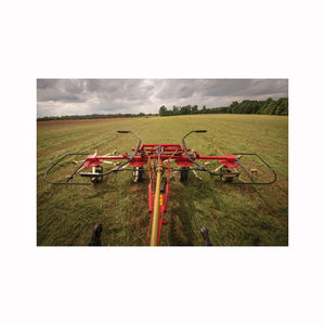Tractor mounted Massey Ferguson tedder for hay crop drying adjustable tines heavy duty gearbox and long service <b>life</b> design - Product Image 4