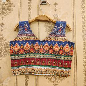 Shoryam Fashion Filles Enfants Vêtements ethniques traditionnels Ensemble Lehenga Choli bleu Impression numérique Entièrement cousu Fête Mariage Vente en gros - Product Image 3