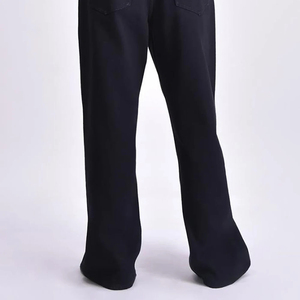 Pantalon évasé taille haute délavé style urbain, décontracté et tendance pour femme - Product Image 5