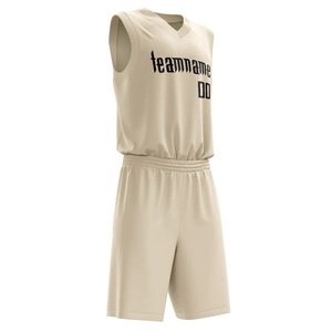 Prix bas Top qualité 100% Polyester réversible basket-ball uniforme col en V sans manches imprimé Polyester sport uniforme pour hommes - Product Image 2