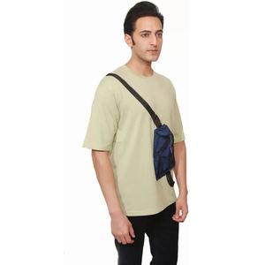 T-shirt ample unisexe de haute qualité à la mode pour hommes 260G 100% T-shirt surdimensionné en coton T-shirt vintage lavé avec logo personnalisé - Product Image 5