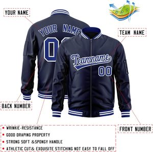 OEM personalizado Formal Varsity chaqueta para hombres mujeres jóvenes cremallera frontal impermeable invierno bordado decorado Teamwear a granel al por mayor - Product Image 2