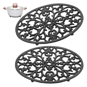Shiny Red Colored Aluminum <b>Trivets</b> Hot Dishes Pot Holders Thick Hot Pads for Kitchen Heat Resistant Kitchenware Use <b>Trivets</b> - Product Image 5