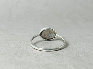 Nouveauté 925 bijoux fins en argent Sterling massif de haute qualité mignon Vintage ovale Labradorite bague en pierres précieuses fête de mariage - Product Image 6