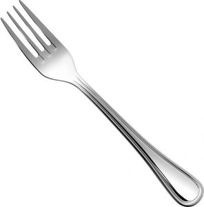 Cubertería de Estilo Moderno con Mango de Metal Remachado, Cubertería de Acero Inoxidable Plateada, Tenedor de Boda - Product Image 4