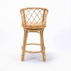 Tabouret de bar en rotin antique, style design moderne, couleur naturelle, vente chaude, mobilier de bar pour la maison avec fonctions réglables - Product Image 4