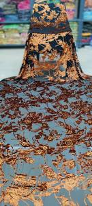 Ensemble de 3 pièces Somali Dirac avec Gogra & Garbasar, en spandex, à manches longues, à motifs floraux, pour femmes, vêtements traditionnels de luxe, écologiques - Product Image 5