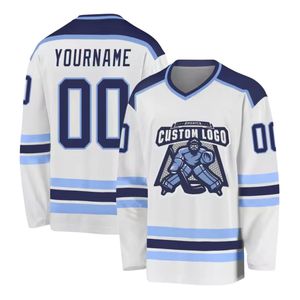 Maillots de hockey personnalisés bon marché, vêtements de sport légers teints en uni, uniformes de hockey brodés en sergé sublimés pour les équipes, patchwork - Product Image 1