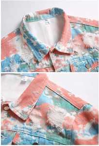 Venta al por mayor de los hombres caliente del vendedor de gran tamaño de estilo de moda chaqueta de mezclilla de los hombres chaquetas de mezclilla - Product Image 3