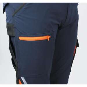 BETA Men's Multipocket <b>Blue</b> Stretch <b>Work</b> <b>Trousers</b>-Comfortable & Practical - Product Image 5