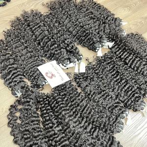 Cabello Humano Birmano Rizado Crudo al por Mayor, Cabello Humano Vietnamita Rizado Pixie Sin Procesar, Paquetes de Cabello Birmano Rizado - Product Image 5