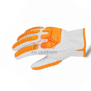 Guantes de Impacto de Cuero TPR de Alta Calidad con Resistencia y Flexibilidad Mejoradas para Trabajo al Aire Libre - Product Image 3