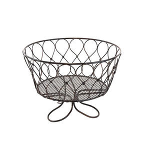 Frutero personalizado de estilo moderno, decoración de mesa de comedor con acabado antiguo, cesta grande para servir comida, Mesa para el hogar y el Hotel - Product Image 1