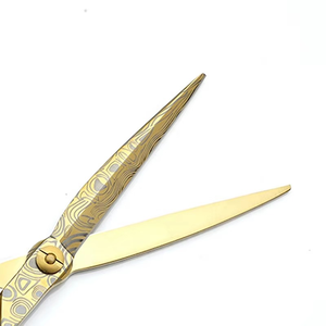 Ciseaux de coupe de cheveux professionnels HS-0006 cisailles de salon de coiffure en acier du japon 440C avec lame en acier inoxydable au titane - Product Image 4