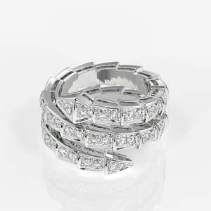 Round Cut Moissanite Diamond <b>Eternity</b> Sterling <b>Silver</b> Band <b>Ring</b> Elegant Diamond <b>Rings</b> Collection - Product Image 5