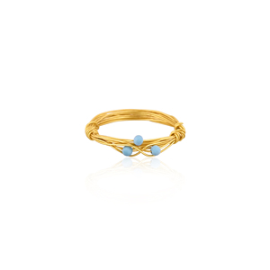 Turquoise Gemstone Solid 925 Sterling Silver <b>Yellow</b> Gold Plated Women Handmade Designer Ring Jewelry Unique Gift For Her - Product Image 1