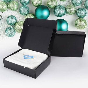 Cajas de envío de cartón corrugado negro: embalaje, cajas de regalo con tapas para pequeñas empresas personalizadas - Product Image 5