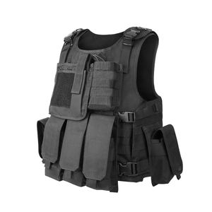 Gilet tactique de fabricant personnalisé Équipement tactique multifonctionnel Chalecos Gilet de sécurité Gilet de vêtements de sécurité noir - Product Image 2