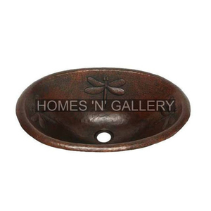 Lavabos de salle de bains design en cuivre de qualité supérieure faits à la main, vente en gros, lavabo design classique et élégant en cuivre - Product Image 4