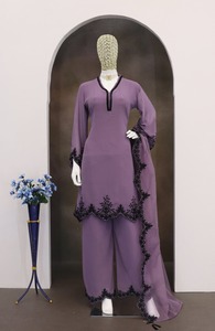 Exclusivo traje Salwar Kameez/Diseño de vestido paquistaní Salwar Kameez/traje de fiesta con trabajo de bordado pesado - Product Image 4