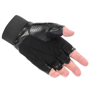 Gants de sport en cuir respirant unisexes avec logo personnalisé pour la musculation, équipement d'entraînement personnalisable pour la salle de sport - Product Image 3