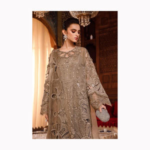 Señoras Casual Shalwar Kameez Color personalizado Pakistani Lehenga Choli para mujeres - Product Image 3