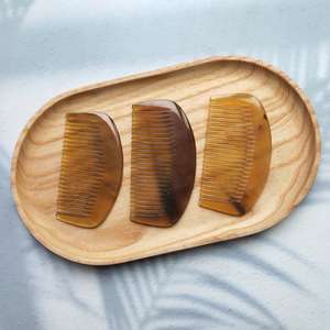 Customized Eco-Friendly Natural Buffalo Horn Comb for <b>Hair</b> Styling and <b>Massage</b> Handmade High Quality - Product Image 3