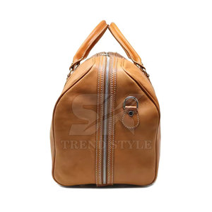 Soft <b>Leather</b> <b>Travel</b> <b>Bag</b> with Spacious Interior and Classic Design Durable <b>Leather</b> Duffle <b>Bag</b> with Strong Handles - Product Image 6