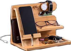 Base de Carga para Teléfono de Madera Natural |   Acabado Liso |   Proveedor Mayorista OEM - Product Image 2