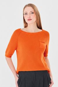 Suéter de Punto para Mujer, 100% Algodón Orgánico, Holgado, Transpirable, Suave y Cálido - Product Image 3