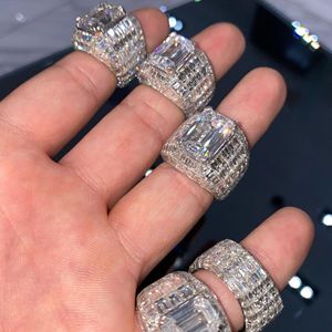 Personalizado lujo hip hop rapero 14K oro Vvs Iced Out Moissanite hombres diamante anillo Iced Out Pass Diamond Tester - Product Image 5