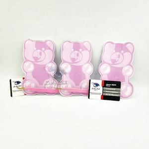 Plateau à cils personnalisé Lash Tiles Bear, modèle 11005, couleur violette, outils d'extension de cils en gros avec emballage disponible - Product Image 5