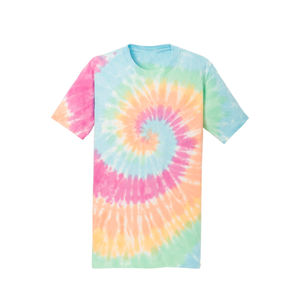 T-shirt classique à motif tie-dye en spirale, coton de haute qualité, unisexe, haut tendance, impression de logo personnalisée, fournisseur en gros, t-shirt pour homme - Product Image 3