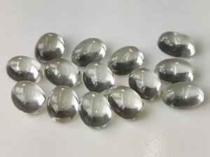 พลอยอะเมทิสต์สีเขียวธรรมชาติทรงรีแบบคาโบชอง ขนาด 4x6 มม.-8x10 มม. หลังแบน สำหรับทำเครื่องประดับ พร้อมสีเปลี่ยนแปลง - Product Image 2