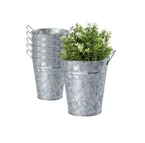 Jardinières galvanisées faites à la main Conteneur d'herbes pour la décoration de jardin à la maison Jardinières suspendues à un prix abordable - Product Image 3