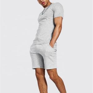 En gros personnalisé d'été vêtements pour hommes deux pièces ensemble coton 2 pièce ensembles d'été femelle sexy deux pièces ensembles femmes de gym costumes - Product Image 3