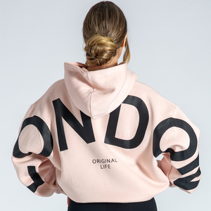 Sudadera con capucha informal de manga larga para mujer con bolsillos, ropa de invierno de Color sólido para mujer, ropa de calle, sudaderas con capucha londinenses - Product Image 3