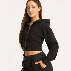 Fabricant d'usine survêtements personnalisés pour femmes grande taille unisexe pull pull épais blanc uni personnalisé brodé culture - Product Image 4