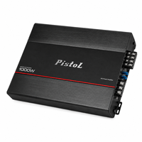 Amplificateur de puissance pour voiture PISTOL ODM Manufacturer 1000W 80W RMS 4 canaux classe AB avec emballage personnalisé pour les distributeurs mondiaux