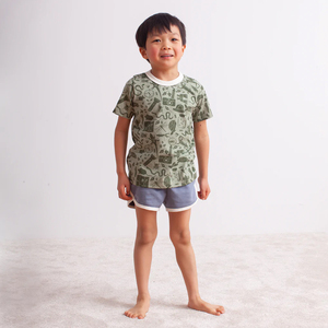 CAMISETA DE MANGA CORTA - CAMISETAS NARANJA DE BICICLETAS Camiseta con Cuello Redondo para Niños Pequeños Camiseta Infantil Personalizada por Sublimación - Product Image 4