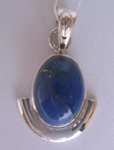 Handmade Natural <b>Lapis</b> <b>Lazuli</b> <b>Pendant</b> for Women 925 Sterling Silver Bezel Setting CZ <b>Pendant</b> Rose Gold Pearl Inlay Shah Gems - Product Image 1
