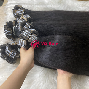 Cinta de pelo de color natural 1B cabello humano natural liso vietnamita crudo - Product Image 1