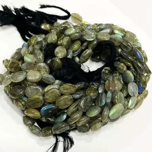 Natural Gray Labradorite Loose Gemstone Beads For Bracelet Making Beads Wholesale Factory Price