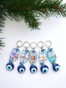 DAFNI <b>BIG</b> PAZAR Fashion Alloy Enamel Gold Carabiner Keychain with Unique Enamelled Tips 3D Shape and Embossing Printing - Product Image 3