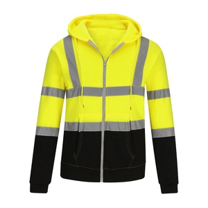 Chaqueta reflectante de poliéster de material modacrílico de alta visibilidad, ropa de trabajo de seguridad impermeable para invierno - Product Image 2